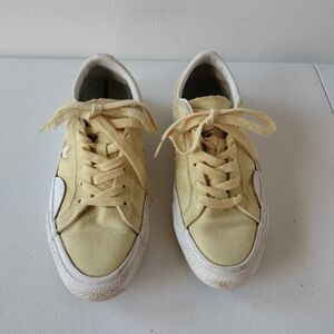 Converse All Star x Chocolate Kenny Yellow White Sneakers Women's 8.5 Spring